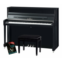 Kawai K-200 E/P SL Klavier Schwarz Hochglanz Set