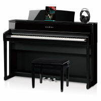 Kawai CA 701 EP Digitalpiano Schwarz poliert Set