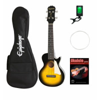 Epiphone Les Paul Ukulele Concert Vintage Sunburst Set