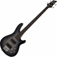 Schecter C-4 Plus E-Bass Charcoal Burst