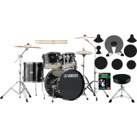 Yamaha Rydeen RDP0F5 Drumset Black Glitter Beginner Set