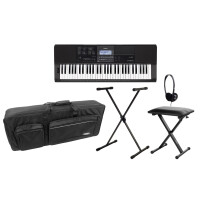 Casio CT-X800 MIDI Keyboard Deluxe Set inkl. Ständer, Kopfhörer, Bank & Tasche