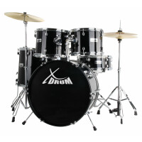 XDrum Semi 20" Studio Schlagzeug Midnight Black inkl. Schule