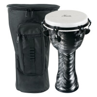 XDrum Djembé 10" Silver Brush Bag Set