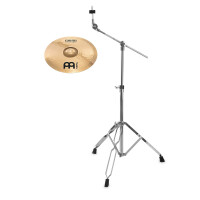 Meinl Classics Custom Brilliant 16" Medium Crash + Galgenbeckenständer SET