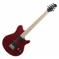 Rocktile Guitarra eléctrica MM150-TR Pro rojo transparente