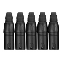 Pronomic XMPLUG Black XLR Stecker male - 5er Pack