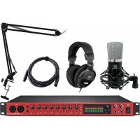 Focusrite Clarett+ 8Pre Podcast Set