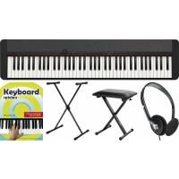 Casio CT-S1BK-76 Casiotone Keyboard Schwarz Deluxe Set