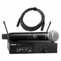 Shure SLXD24E/Beta58 S50 Handfunk Set inkl. XLR-Kabel