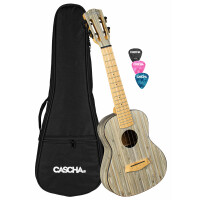 Cascha 2316 Konzert Ukulele Bamboo Graphit Bundle - Retoure (Zustand: sehr gut)