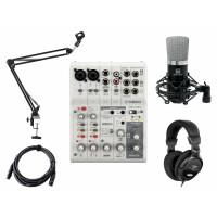 Yamaha AG06 MK2 USB-Audiointerface Weiß Set