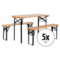 Stagecaptain 5 sets de muebles para aire libre estilo alemán 117 cm