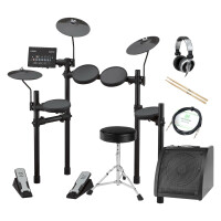 Yamaha DTX402K Compact E-Drum Set inkl. Verstärker, Kopfhörer, Drumhocker & Sticks