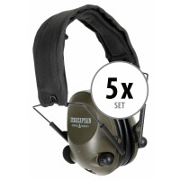 Stagecaptain ContraNoise CN-29GN actieve gehoorbescherming hoofdtelefoon Set van 5