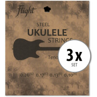 Flight FRST-200 Stahl Saiten für Tenor Ukulele 3x Set