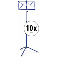 10x Set Classic Cantabile 100 notenstandaard Medium Blauw