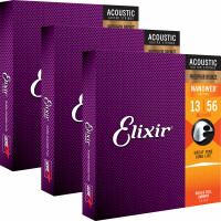 Elixir 16102 Akustik Phosphor Nanoweb Medium 3x Set