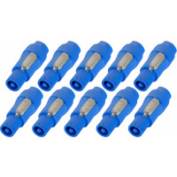 Pronomic PowPO BU Powerplug Stecker Blau 10x Set