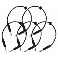 Set van 5 Pronomic Stage INSTS-0,5 klinkkabel 0.5 m stereo