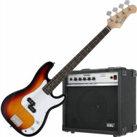 Rocktile Bajo eléctrico Puncher Bass sunburst (incluye amplificador)