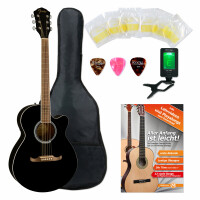 Fender FA-135CE Concert Black Starter Set