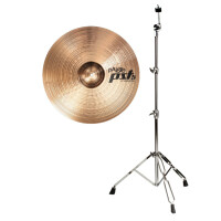 Paiste 20" PST 5 Medium Ride Becken und Beckenständer gerade Set