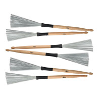 XDrum WTD-1S Wire Tap Drumstick Brushes versione corta 3 paia