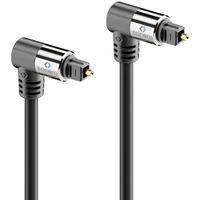 Sonero Câble Toslink Optique 2x Fiches 90° 1,50 m