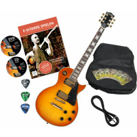 Rocktile Pro L-200OHB Guitarra eléctrica Orange Honey Burst con accesorios