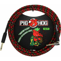 Pig Hog "Tartan Plaid" Instrumentenkabel 3m Winkel