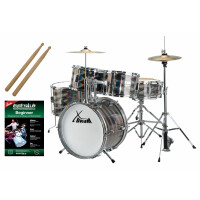 XDrum Junior Pro Laser Silver Drumset Kinderdrumstel (Zilver)