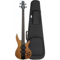 Rocktile Pro LB104-N LowBone E-Bass Natural Gigbag Set