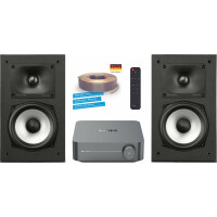 WiiM AMP / Polk XT15 Streaming Stereoanlage grau Set