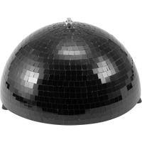 Eurolite Halve Spiegelbol 30 cm Zwart Gemotoriseerd