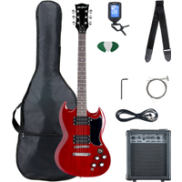 McGrey Rockit E-Gitarre Double Cut-Komplettset Cherry Red  - Retoure (Zustand: akzeptabel) 