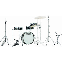 Tama LJK48P-HBK Club-Jam Pancake Hairline Black Set inkl. Hardware