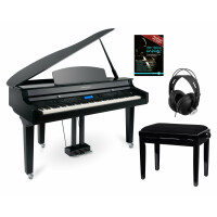 Classic Cantabile GP-A 810 digitale vleugelpiano zwart hoogglans set