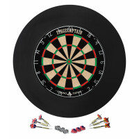 Stagecaptain DBS-1715 BullsEye Pro Jeu de Cible de fléchettes avec anneau de protection