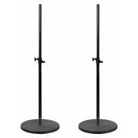 Pronomic Soporte de altavoz 150cm con base redonda set de 2