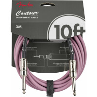 Fender Contour Series 10' Instrumentenkabel Burgundy Mist