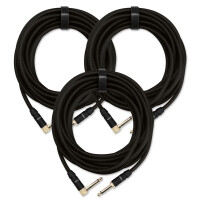 Set de 3 cables para instrumentos Pronomic Trendline INST-6B, 6 m en negro