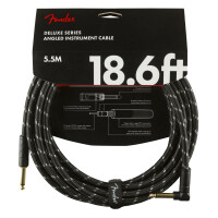 Fender Deluxe Series Cable Angled 5,5m Black Tweed