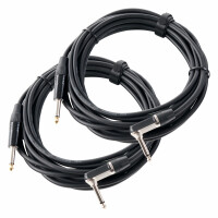 Pronomic Stage INST-A-6 cable de clavija jack en angulo 6 m, Set de 2