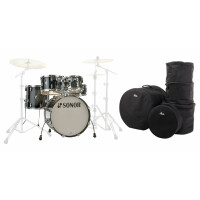 Sonor AQ2 Studio Shell Set Transparent Black Taschen Set