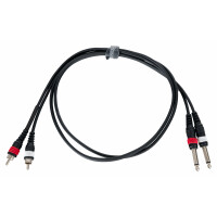 Pronomic J4J-1.5 Cavo audio stereo jack 6,3 mm/Cinch 1,5 m