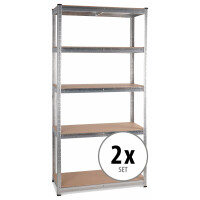 2x set Stagecaptain HR-175 Heavyrack étagère de rangement planche en bois, max. 875 kg