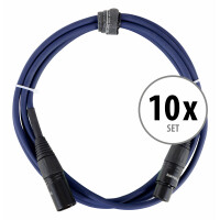 Pronomic Stage DMX3-2,5 DMX-kabel 2,5m SET 10x