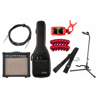 Rocktile Add On set completo de E-guitarra incl. ampli, bolsa, correa, soporte, tuner, cable y picks