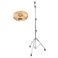 Meinl Classics Custom Brilliant 16" Medium Crash + gerader Beckenständer SET